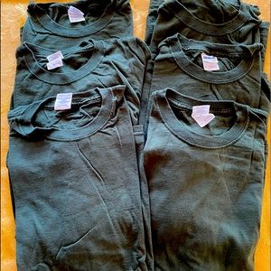 6 Men’s new XL tees ultra cotton never worn